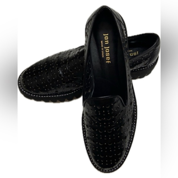 Jon Josef Shoes - Jon Josef Black Studded Loafers